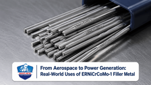 ERNiCrCoMo-1 filler metal welding rods with a polished metallic finish.